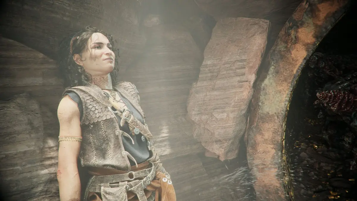 София прячется от чудовища в Resonance: A Plague Tale Legacy
